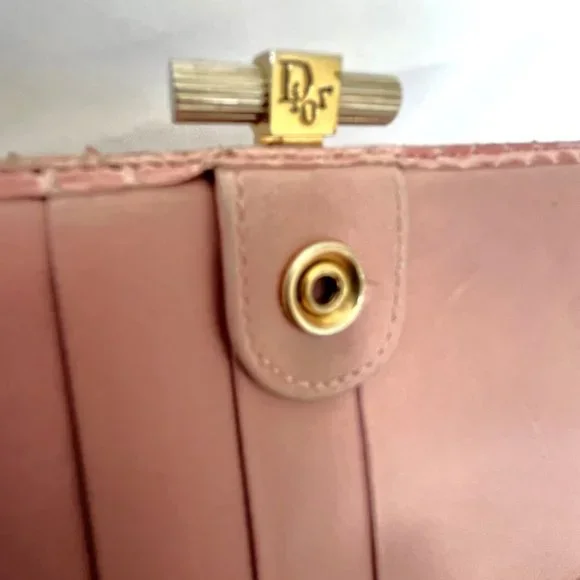 Christian Dior Authentic Pink Vintage Snakeskin Wallet - Picture 6 of 16